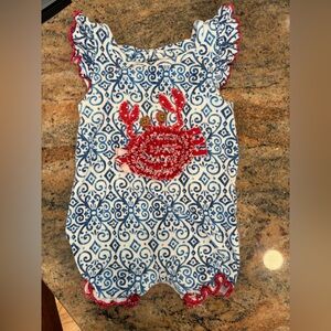 Mud Pie Crab Bubble Romper